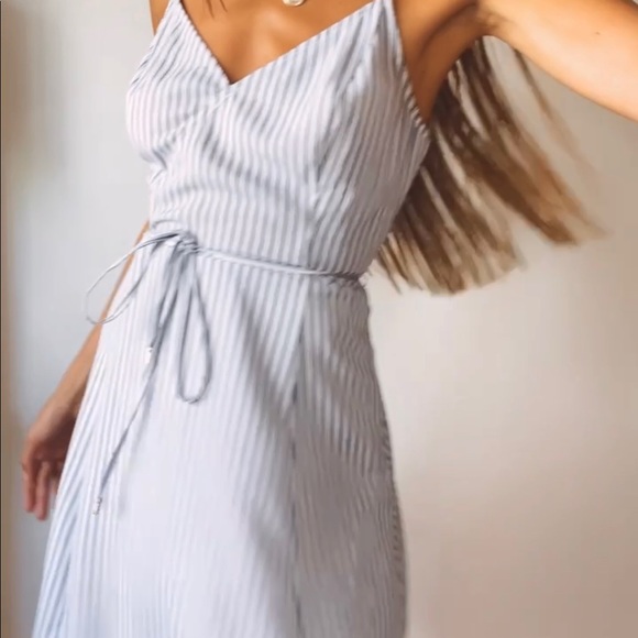 Striped Blue & White Dress - Picture 4 of 7